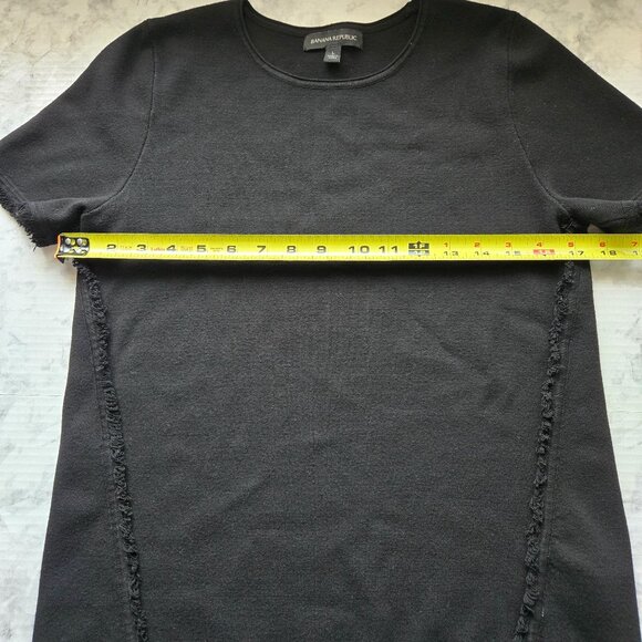 Banana Republic Women's Milano Blouse Sz L Black - Picture 12 of 13